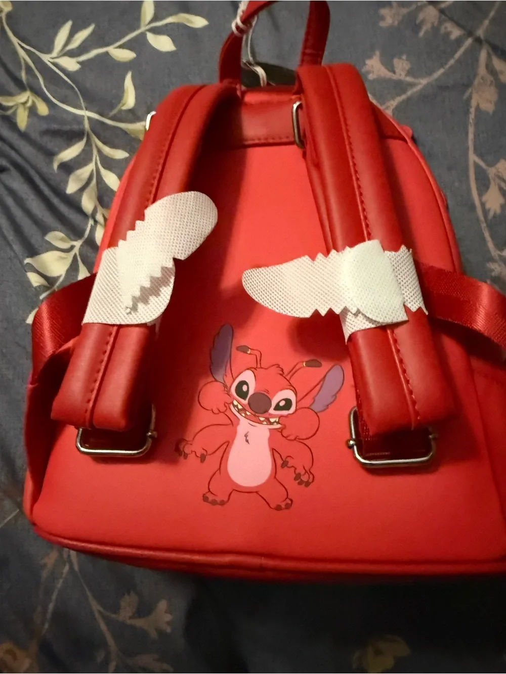 Loungefly Kids Red & Pink Stitch Monster Backpack